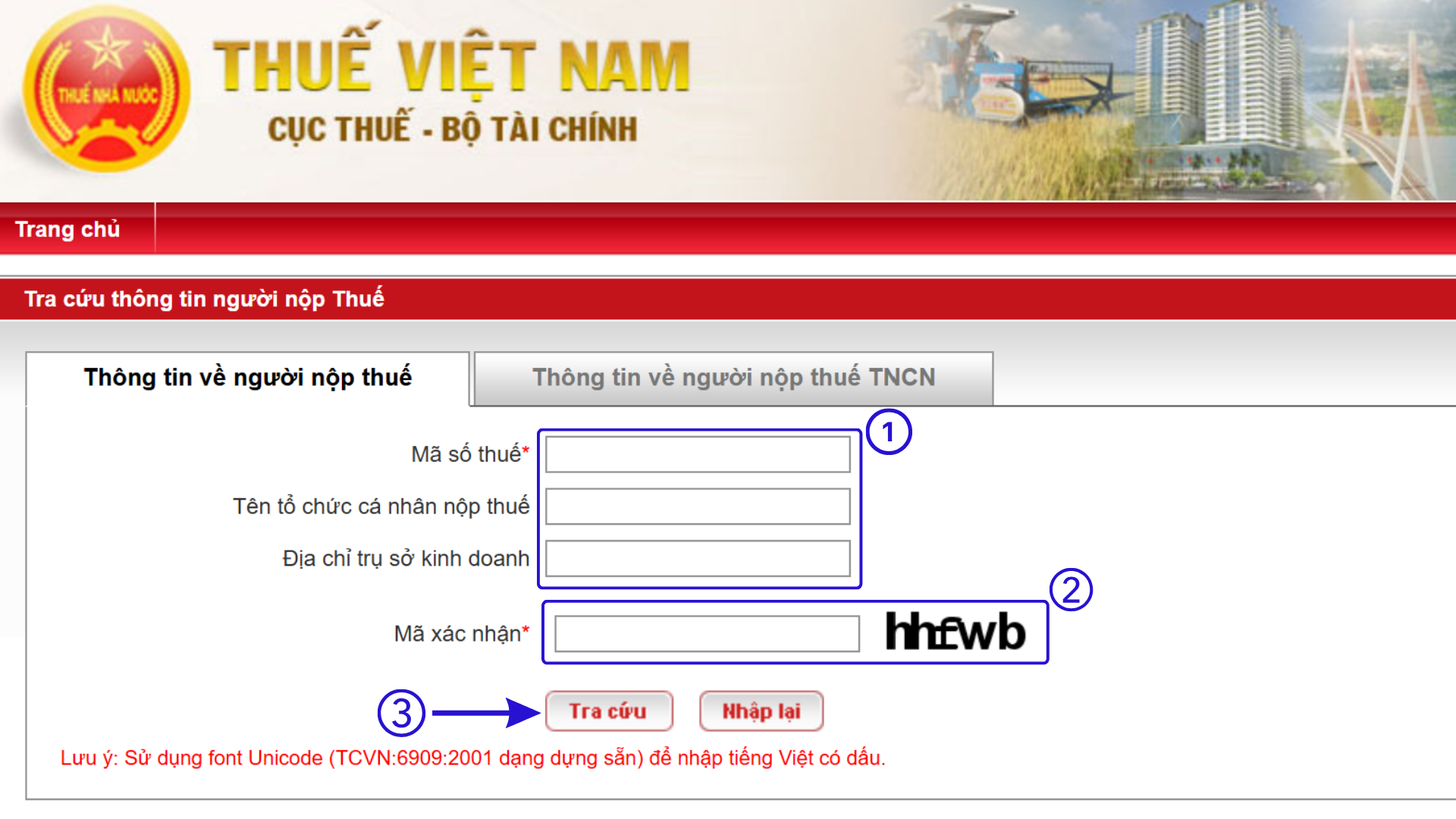 Quy trình rà soát thông tin trên trang của Tổng cục Thuế