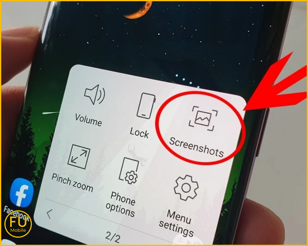 Chụp màn hình bằng phím Home ảo